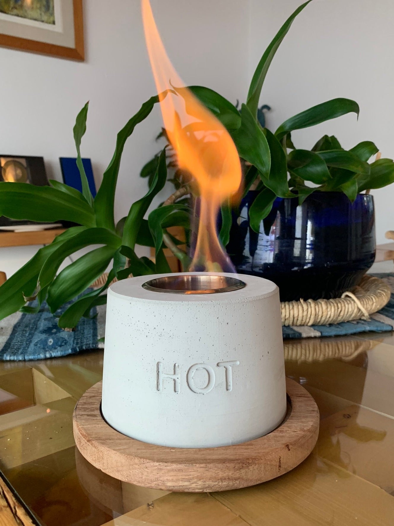 Chimenea de mesa prendida- Divertoys
