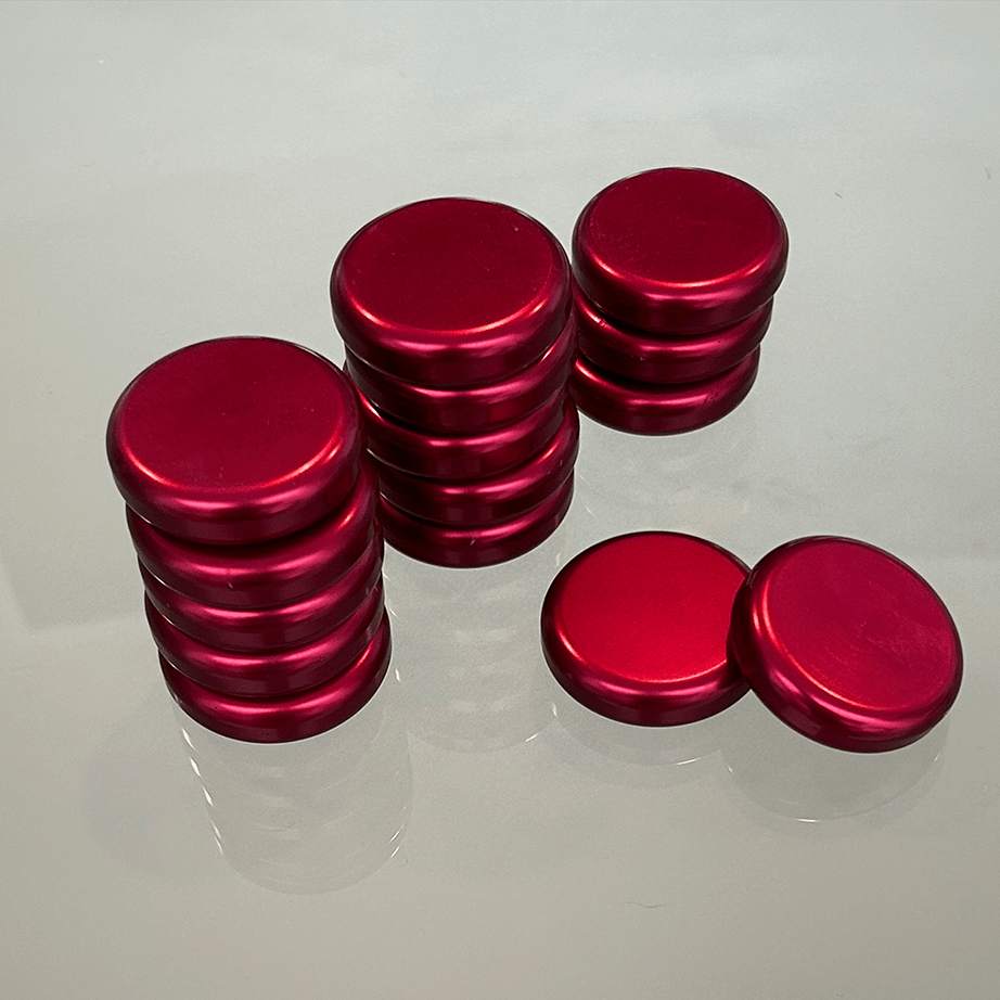 Fichas de Backgammon rojas. - Divertoys