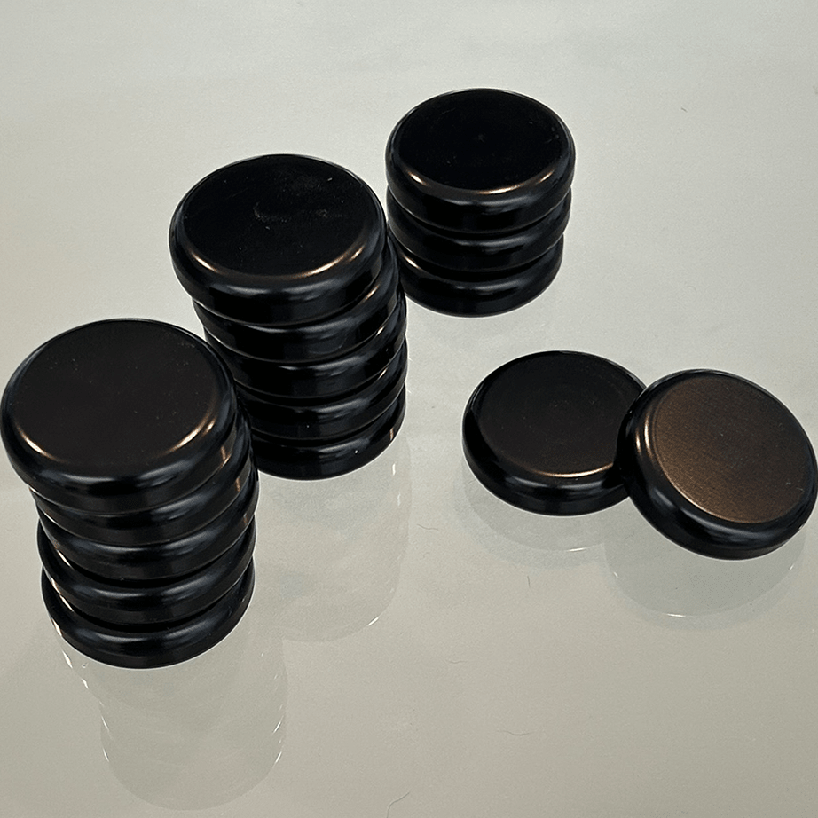 Fichas de Backgammon fabricadas en aluminio. - Divertoys