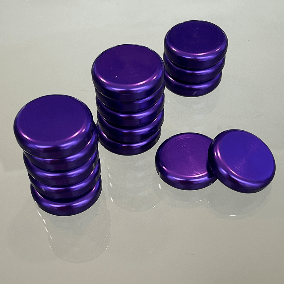 Fichas de Backgammon fabricadas en aluminio. - Divertoys