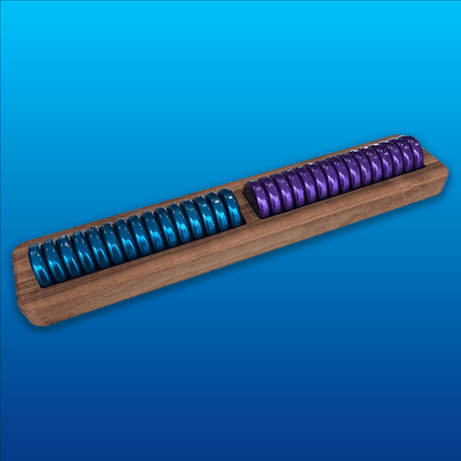 Fichas de Backgammon set de 30 azules y morado- Divertoys