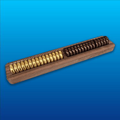 Fichas de Backgammon set de 30 amarillas y cafe- Divertoys