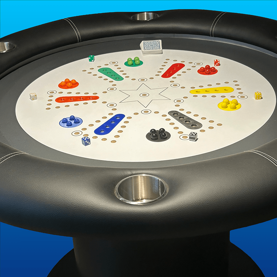 Mesa de Juegos Redonda para 6 Jugadores juego NTE y Tok. - Divertoys