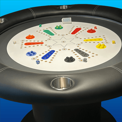 Mesa de Juegos Redonda para 6 Jugadores juego NTE y Tok. - Divertoys